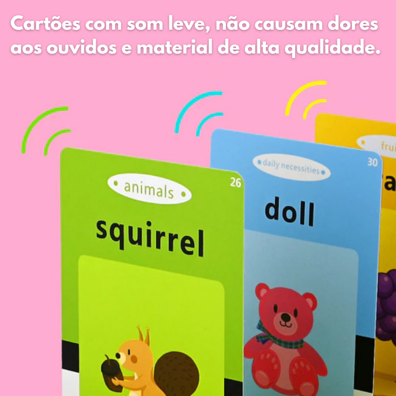 Cartões Educacional Montessori Speakids - Ensine inglês para seu filho de maneira simples e Fácil + BRINDES EXCLUSIVOS