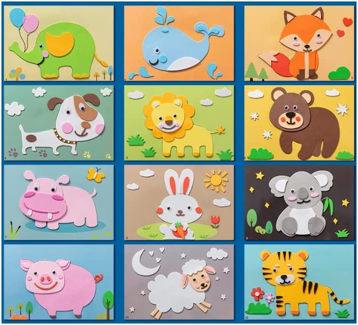 Quebra-cabeças de adesivos 3D Ofertkids - (12 Folhas Personalizáveis)
