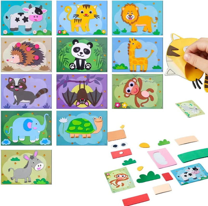 Quebra-cabeças de adesivos 3D Ofertkids - (12 Folhas Personalizáveis)