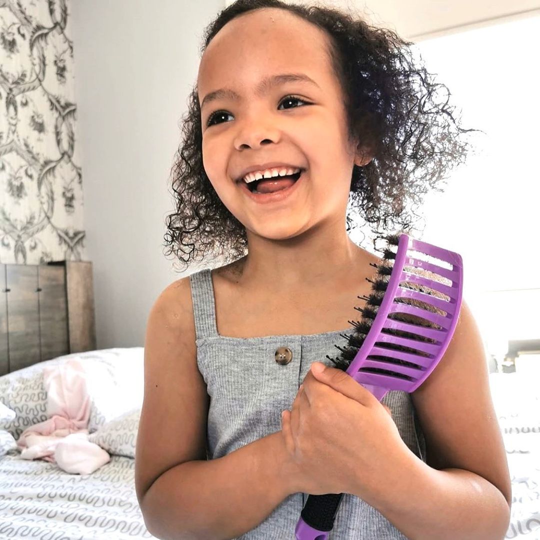 Escova de cerâmica Infantil - Pentea cabelos longos e enrolados (PROMOÇÃO EXCLUSIVA)