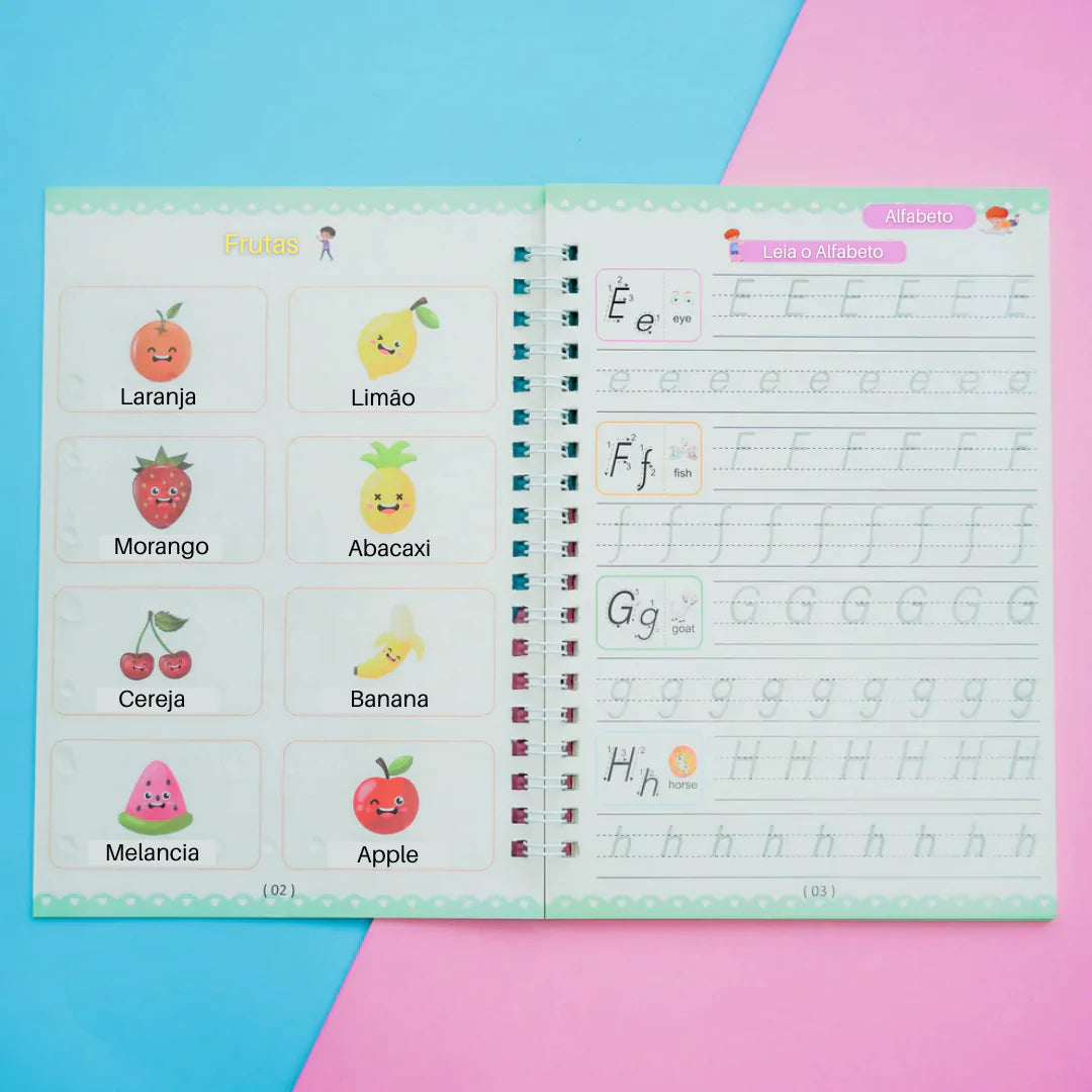 Caderno Mágico Educakids - Desenvolve as habilidades de escrita e coordenação -(PROMOÇÃO SOMENTE HOJE)
