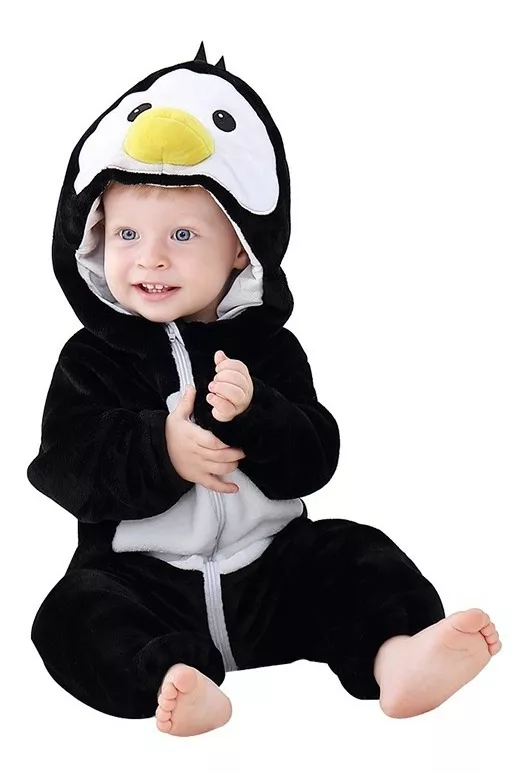 Macacão Infantil Bichinhos - Pinguim