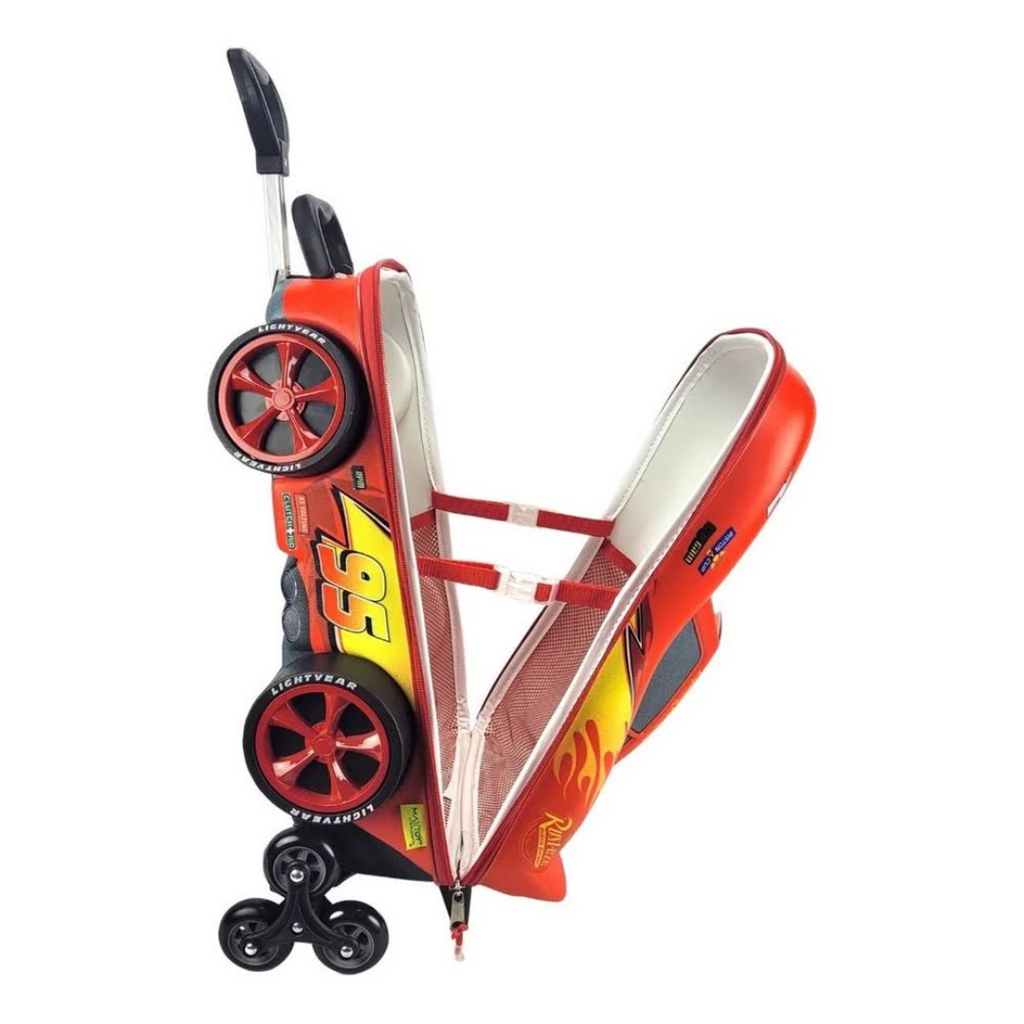 Mochila 3d De Rodinha Carros Relâmpago Mcqueen - OfertKids
