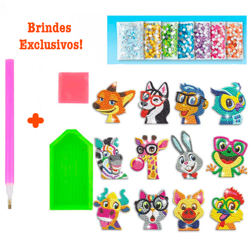 Adesivos de Diamante Artkids - Desperte a criatividade e imaginação de seu filho! (BRINDES EXCLUSIVOS)