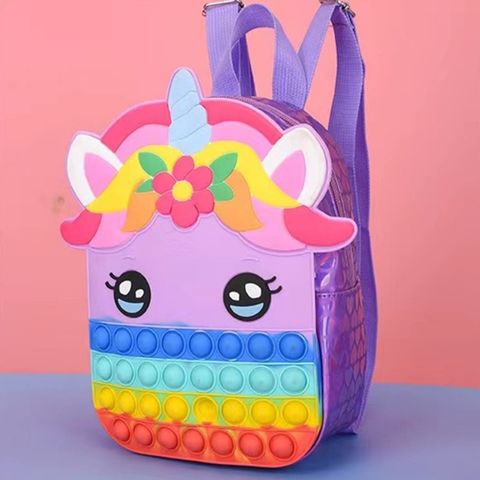 Mochila Escolar Infantil Unicórnio