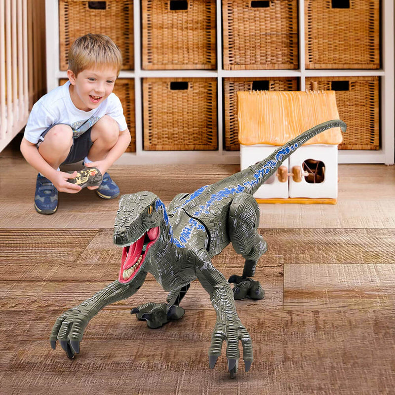 Dinossauro de controle remoto - Velociraptor Brincalhão