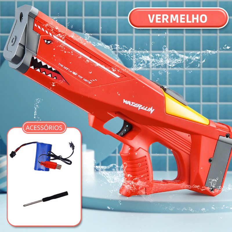 Pistola de Água Elétrica Tubarão de Alta Pressão