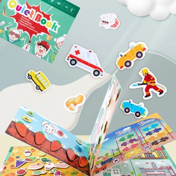 Livro Interativo Montessori Infantil Quiet Book Ofertkids  + (BRINDES SOMENTE HOJE) 😍