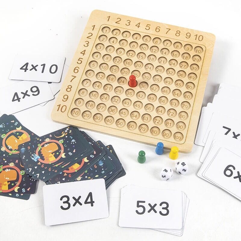 Jogo Tabuleiro Multiplicação e Adição - Aprenda Matemática se Divertin