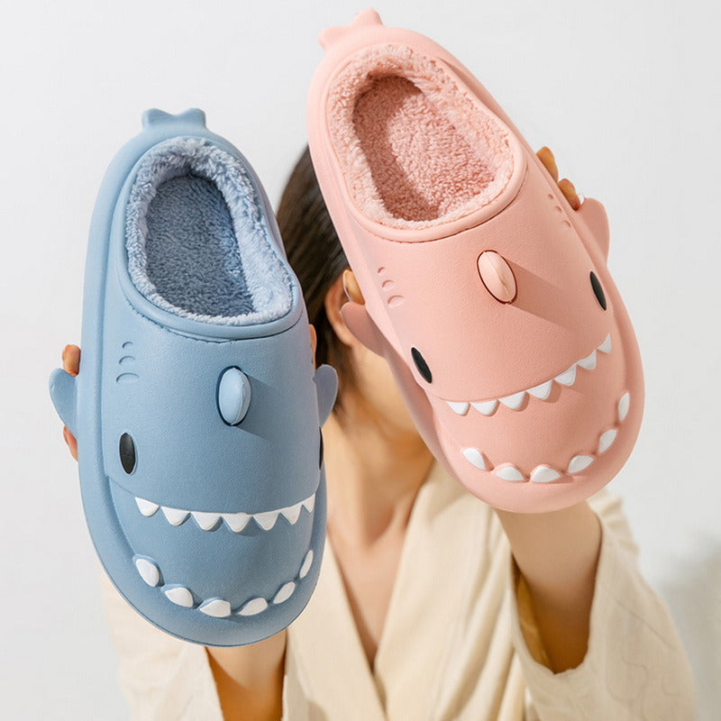 Pantufa Chinelo Tubarão Inverno Adulto